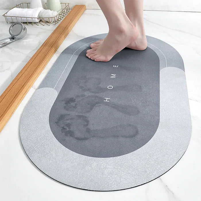 Non-slip, absorbent bathroom mat – quick-drying