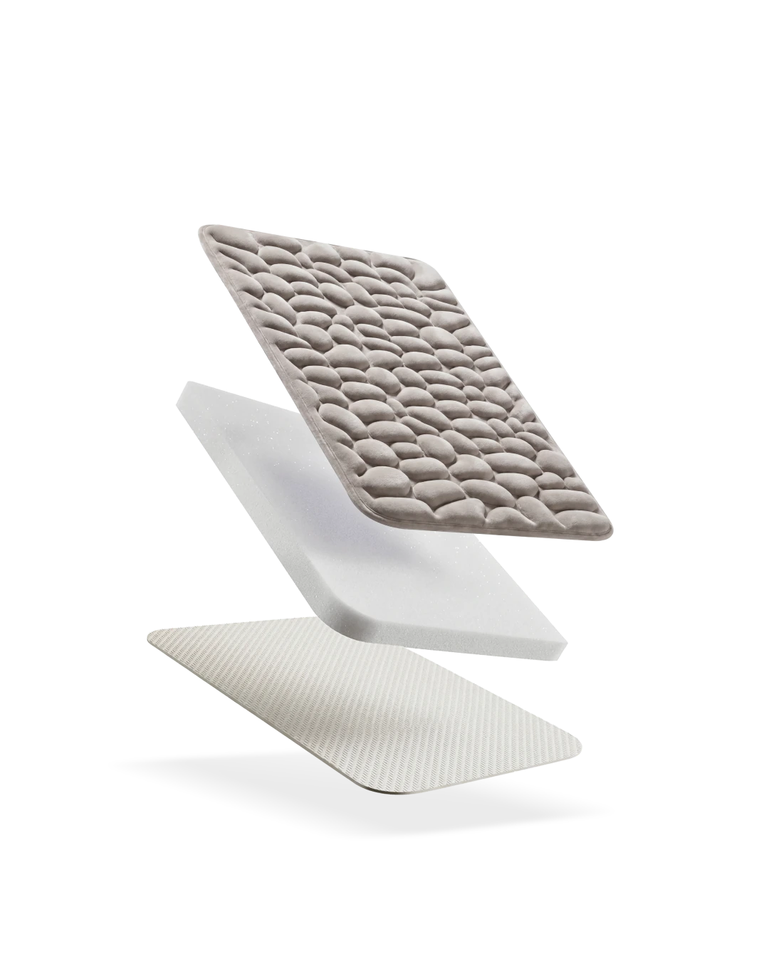 Quick-drying bath mat with non-slip backing
