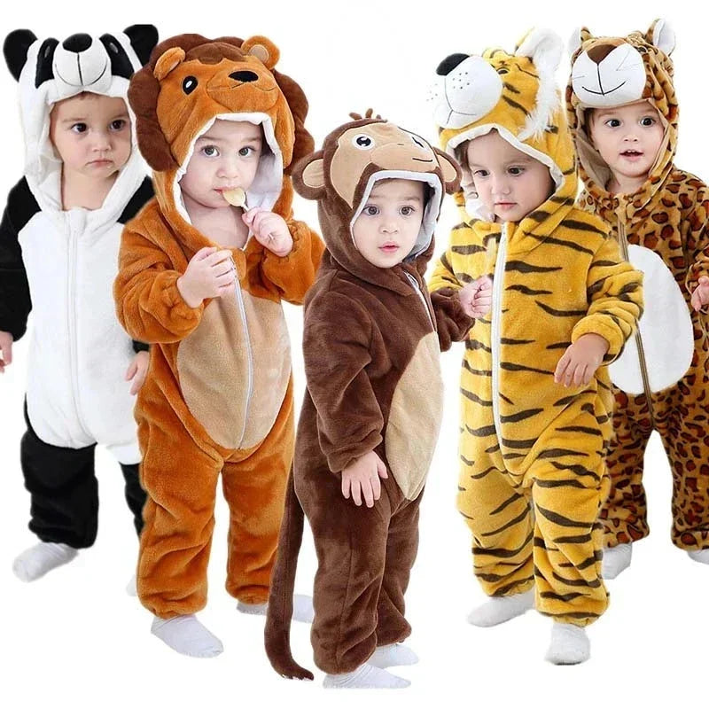 Baby bodysuit with animal print – soft, comfortable, and breathable