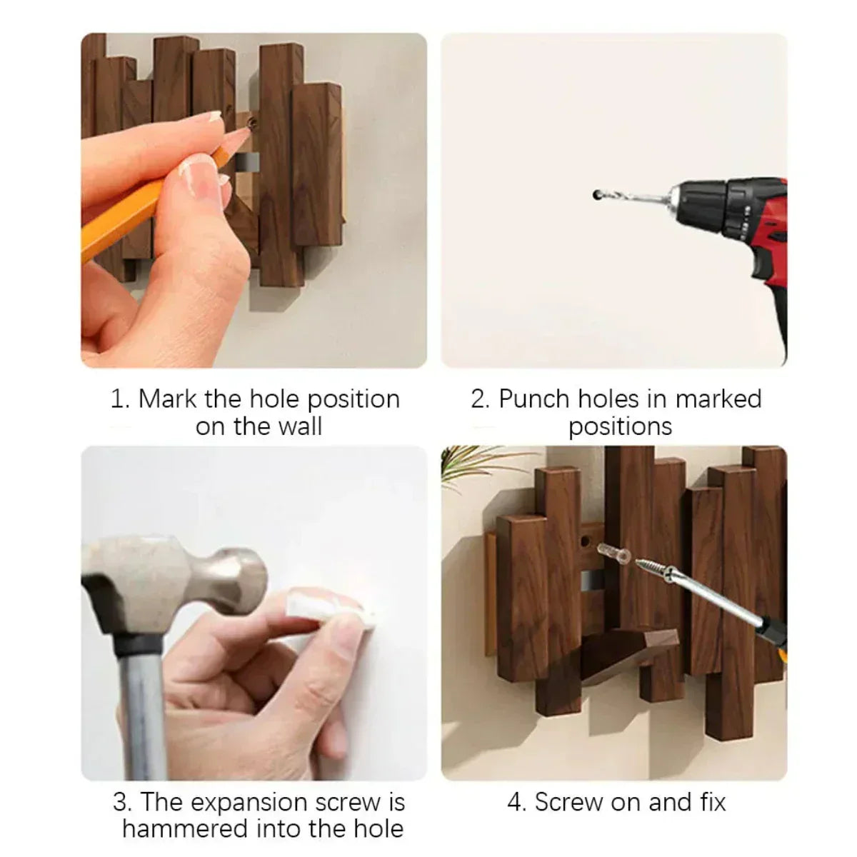 Wooden wall hook – stylish and space-saving for every room