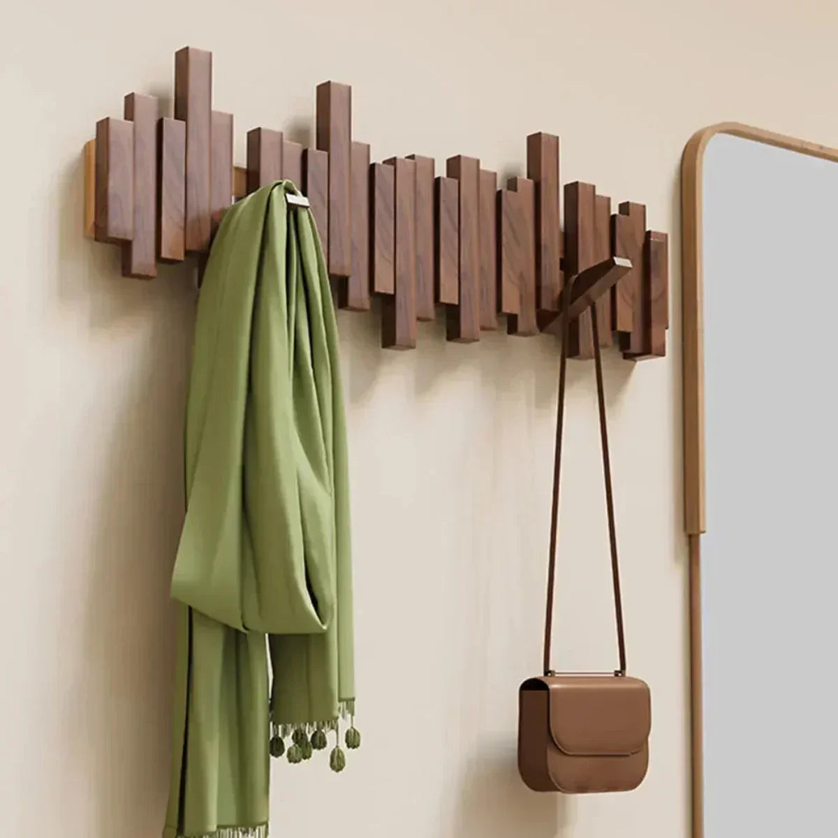 Wooden wall hook – stylish and space-saving for every room