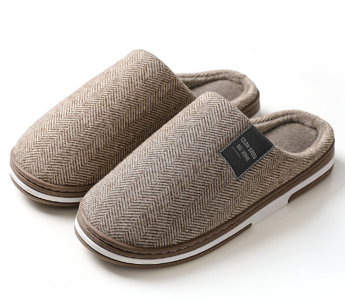 Herren Hausschuhe mit Antirutschsohle – Warm und Bequem