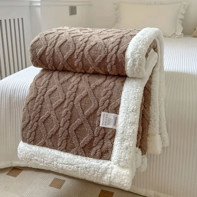 Flauschige Sherpa-Fleece-Decke – weich, warm und vielseitig