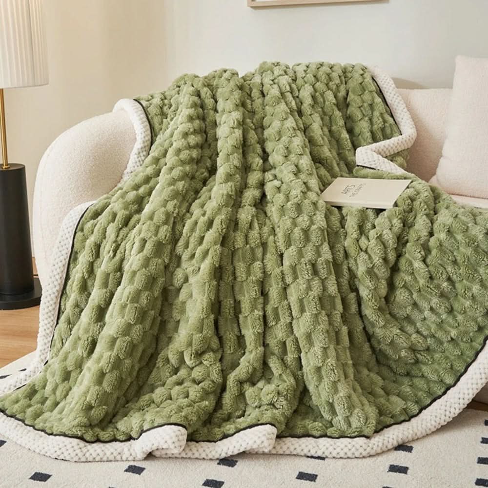 Sherpa fleece throw blanket - soft, warm, and versatile
