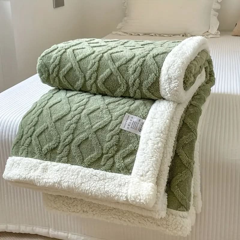 Flauschige Sherpa-Fleece-Decke – weich, warm und vielseitig