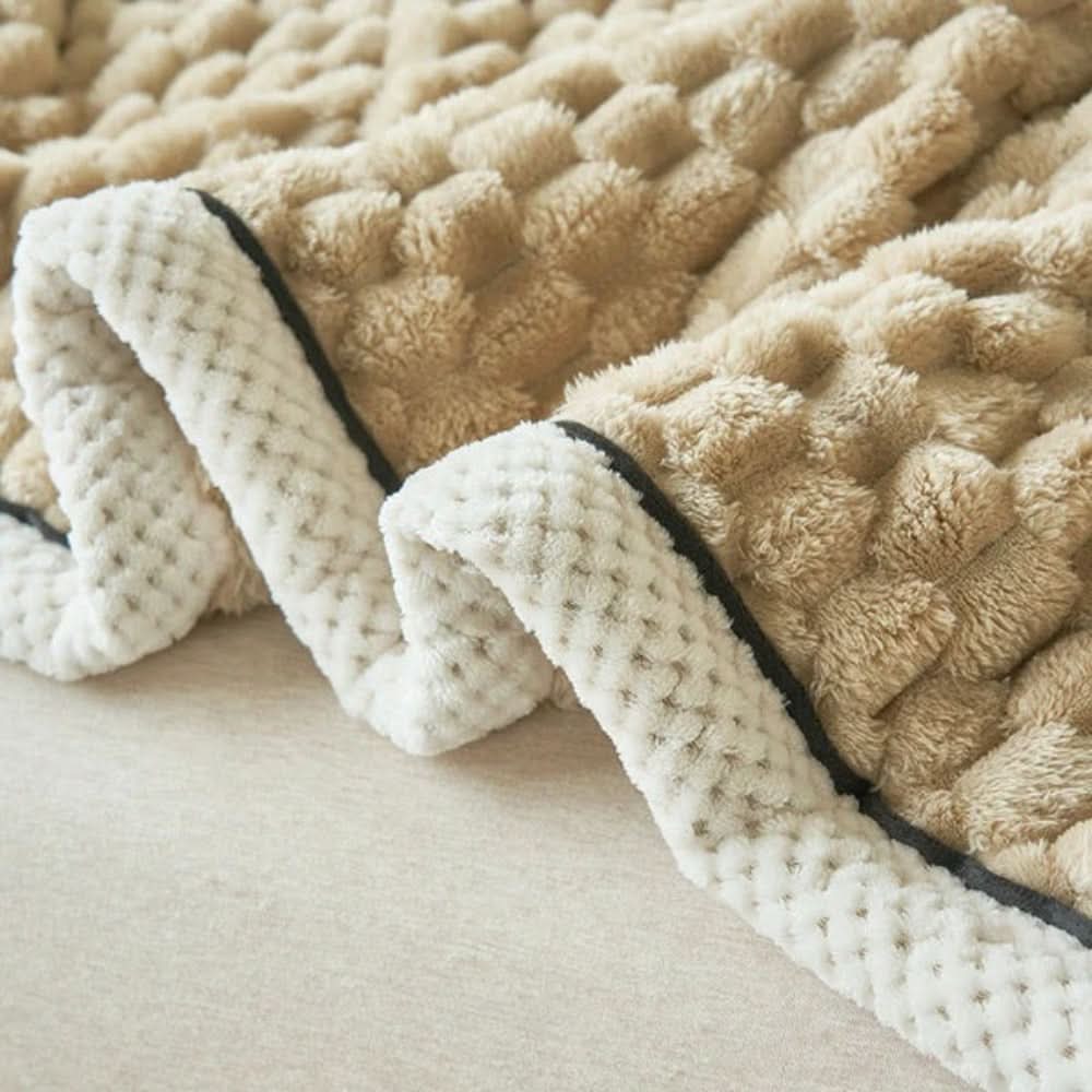 Sherpa fleece throw blanket - soft, warm, and versatile