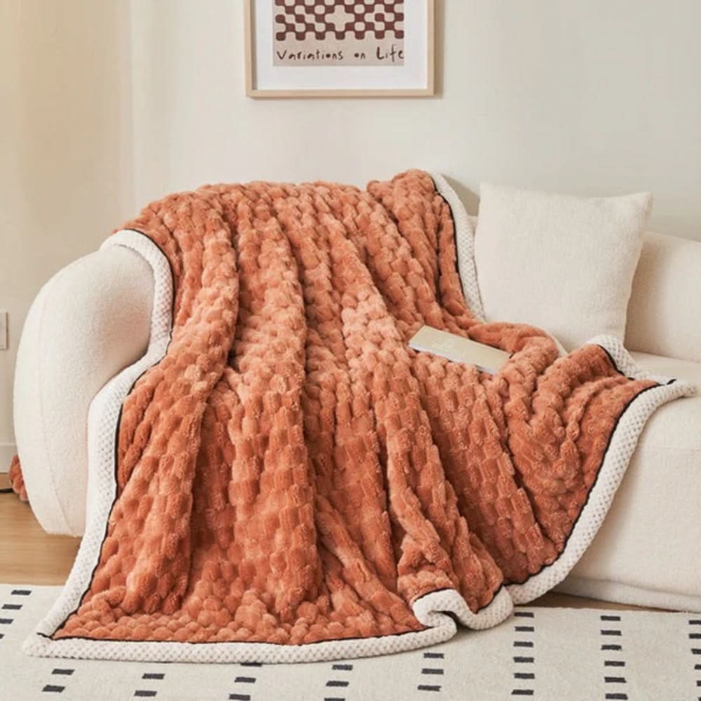 Sherpa fleece throw blanket - soft, warm, and versatile