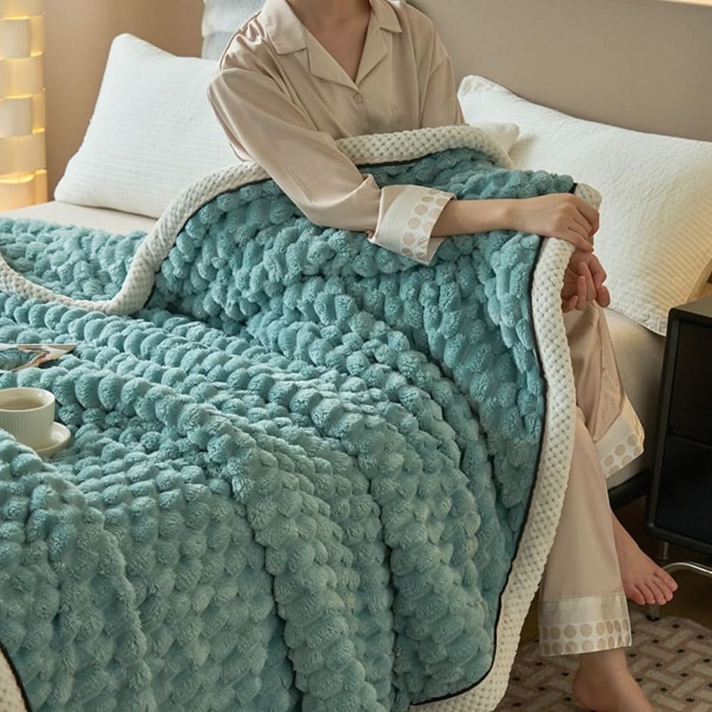 Sherpa fleece throw blanket - soft, warm, and versatile