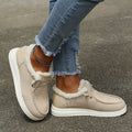 Women's winter slippers with plush lining and non-slip sole