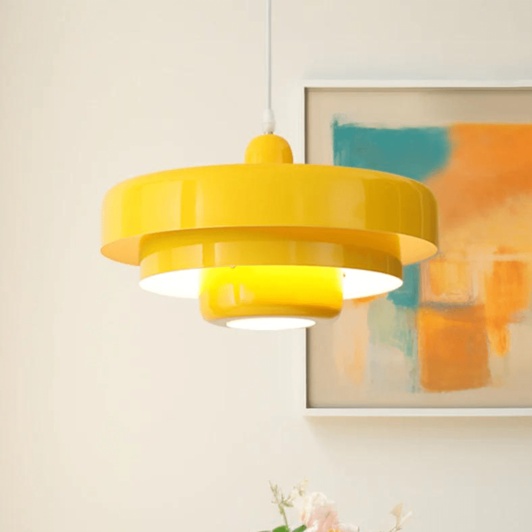 Minimalistische Pendelleuchte im nordischen Design mit Macaron-Farben