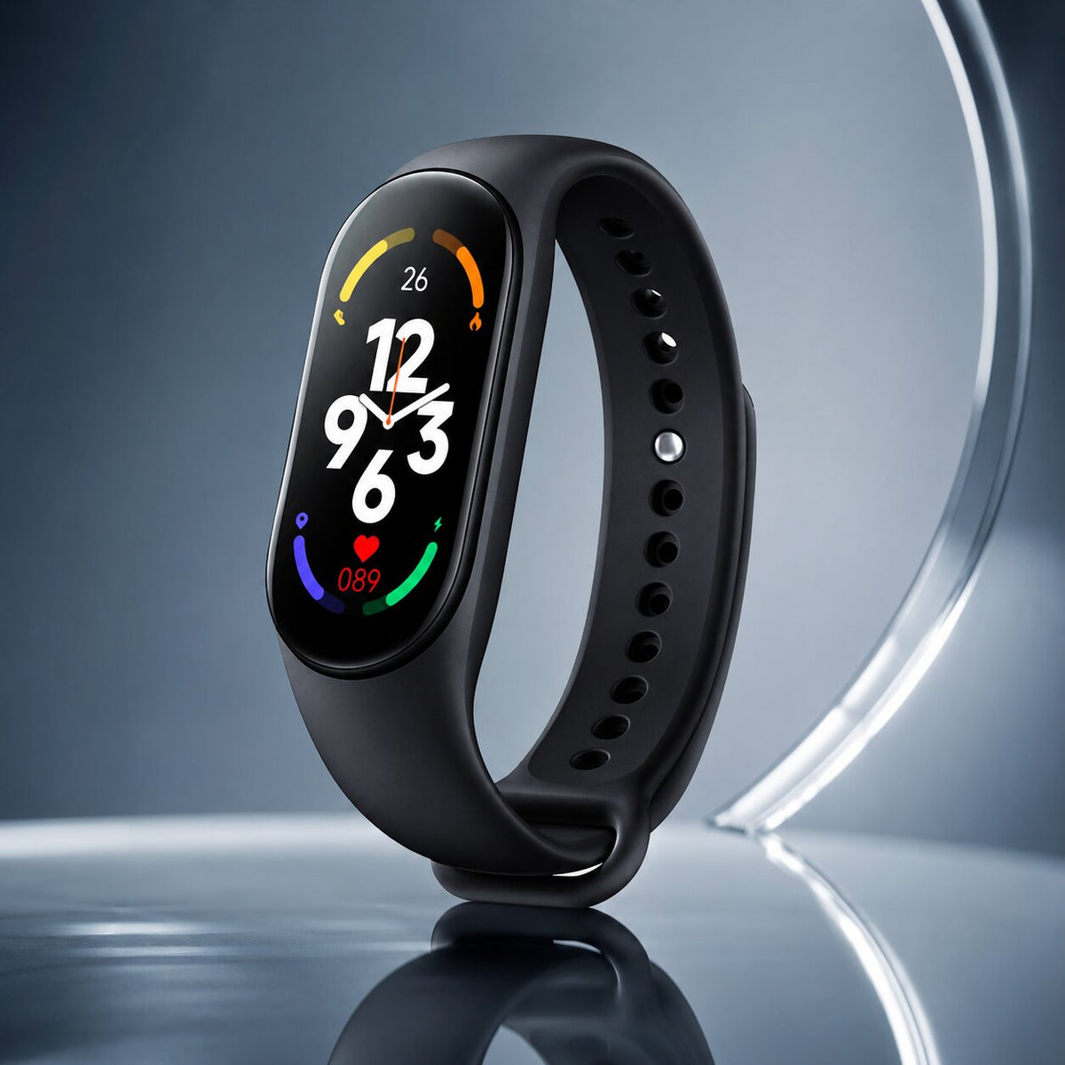 Fitness tracker with touchscreen – steps and heart rate
