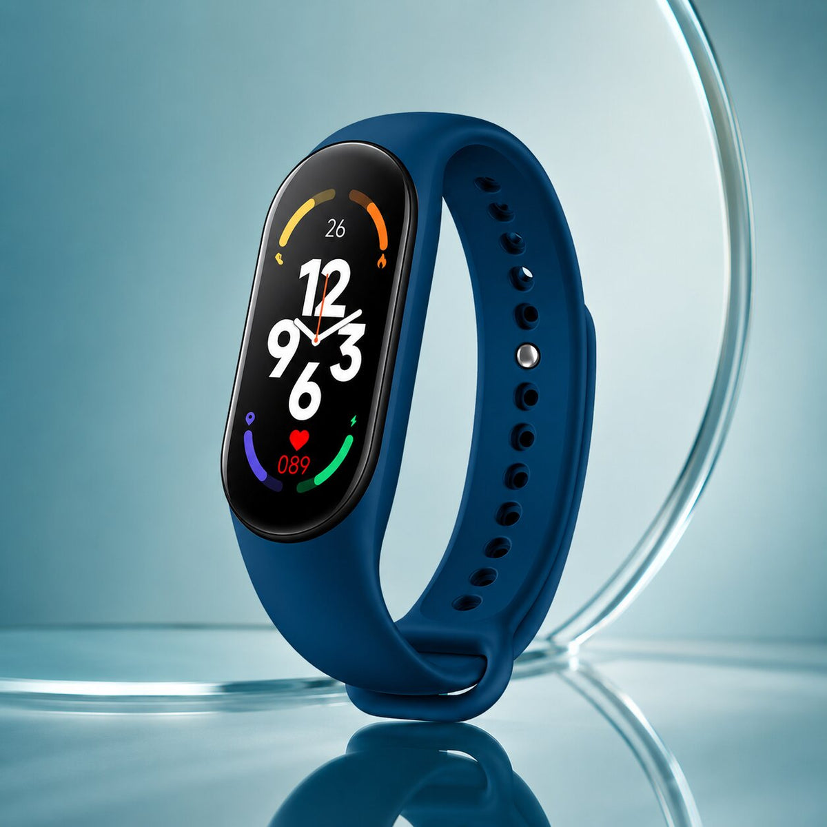 Fitness tracker with touchscreen – steps and heart rate