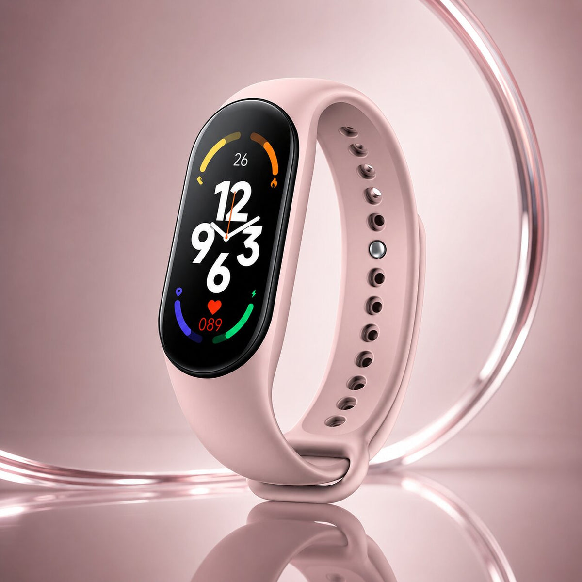 Fitness tracker with touchscreen – steps and heart rate