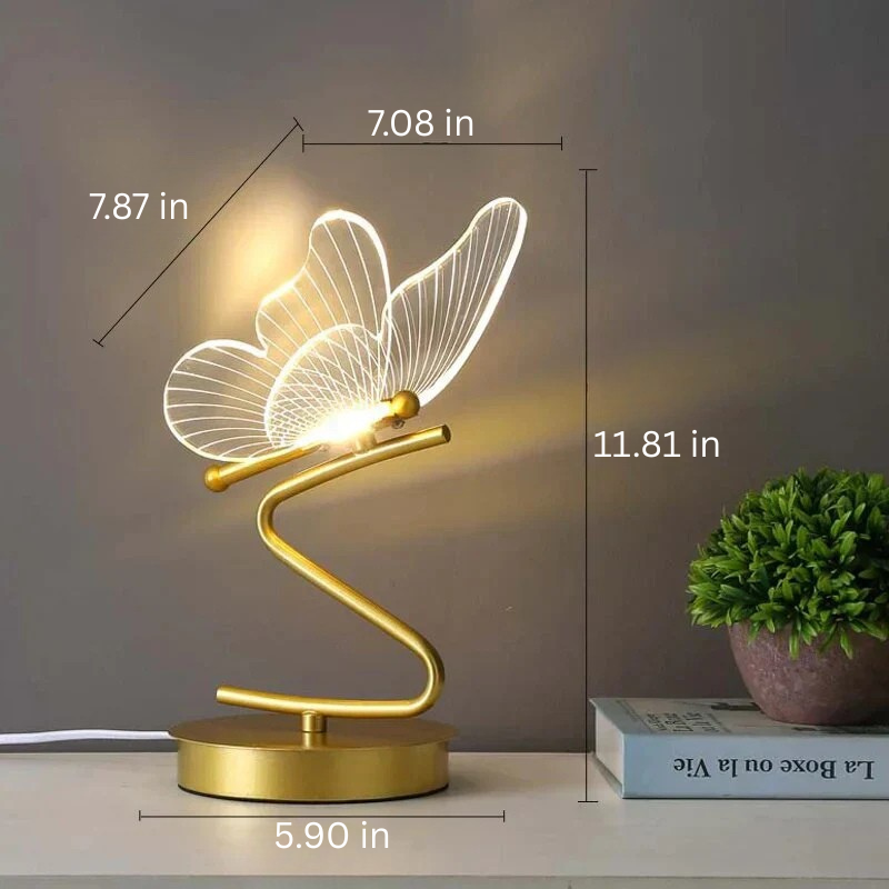 LED table lamp made of iron and acrylic - compact modern design