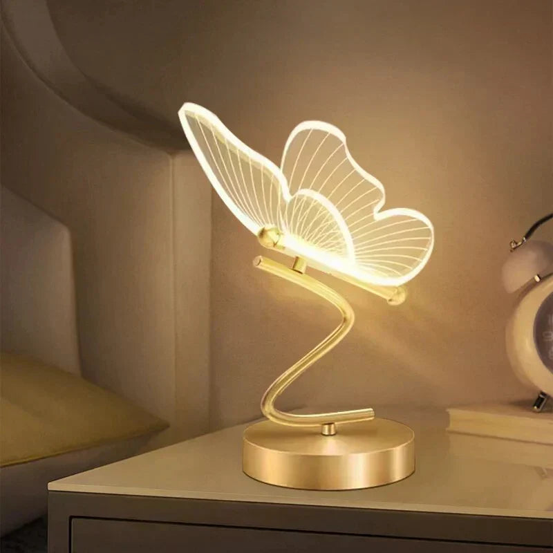 LED table lamp made of iron and acrylic - compact modern design