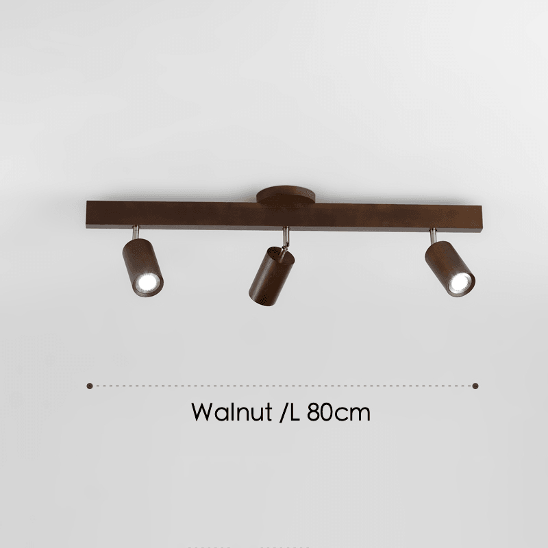 Holz Deckenlampe Verstellbar mit Warmem Licht – Minimalistisch
