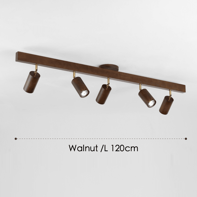 Holz Deckenlampe Verstellbar mit Warmem Licht – Minimalistisch