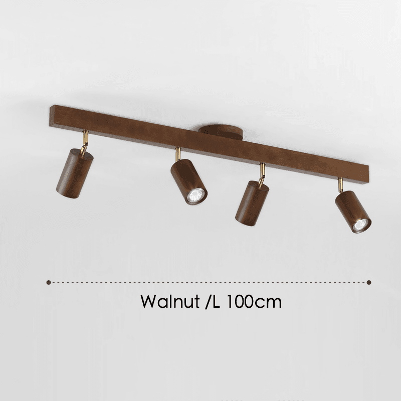 Holz Deckenlampe Verstellbar mit Warmem Licht – Minimalistisch