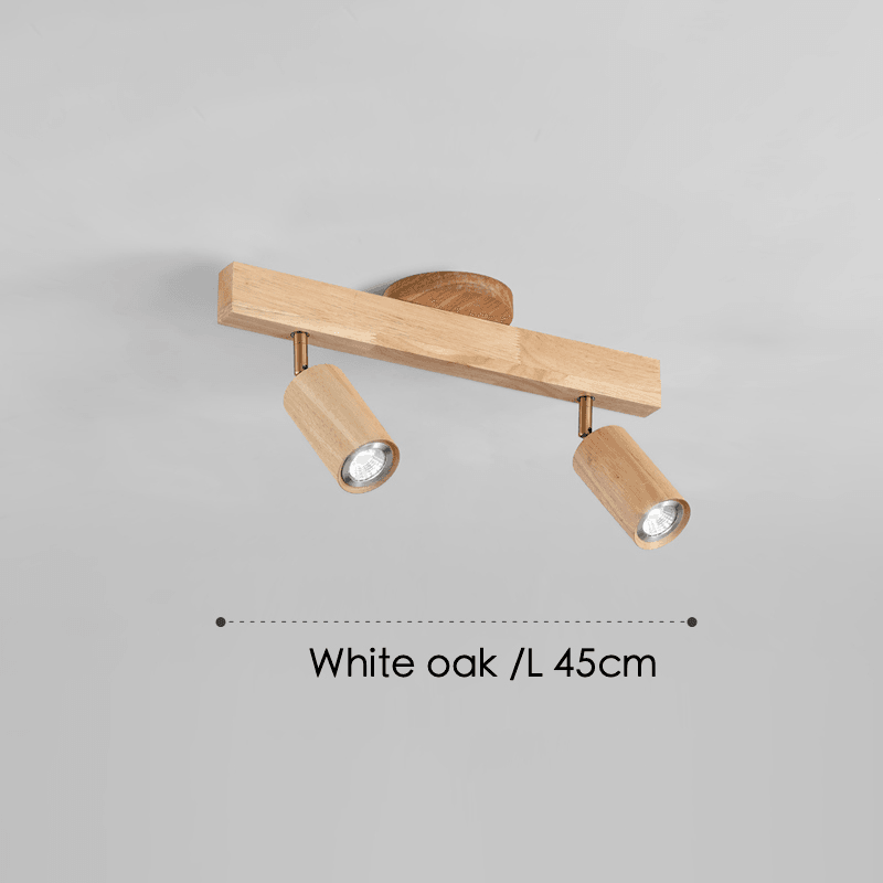 Holz Deckenlampe Verstellbar mit Warmem Licht – Minimalistisch