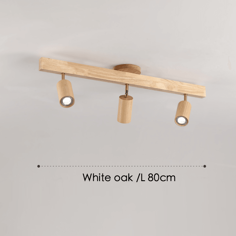 Holz Deckenlampe Verstellbar mit Warmem Licht – Minimalistisch