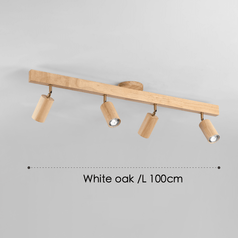 Holz Deckenlampe Verstellbar mit Warmem Licht – Minimalistisch