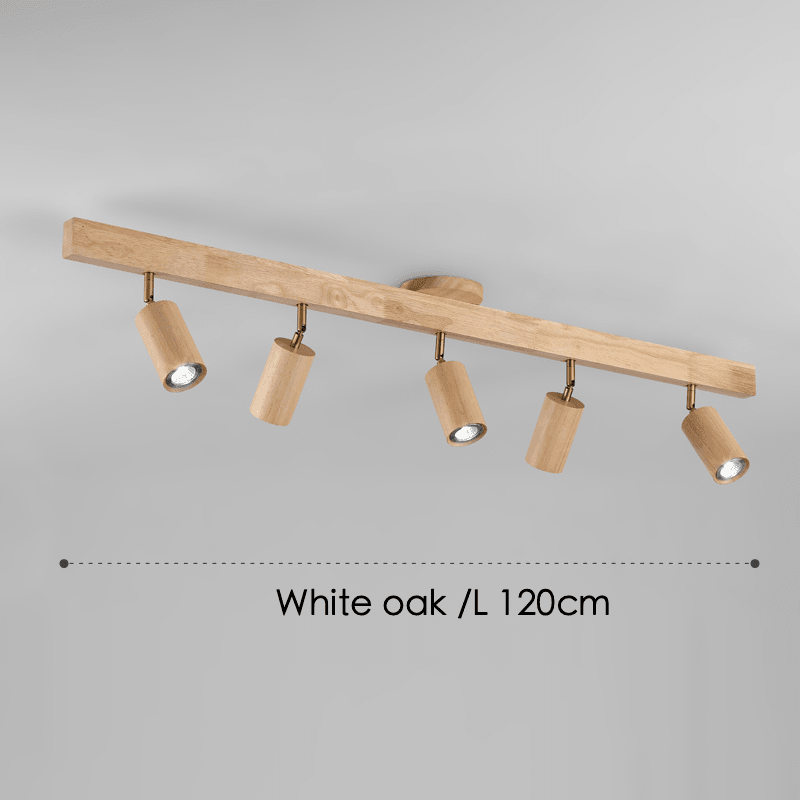 Holz Deckenlampe Verstellbar mit Warmem Licht – Minimalistisch
