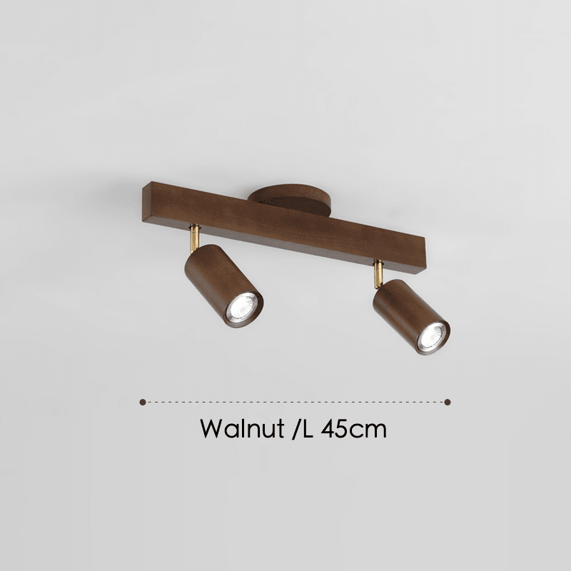 Holz Deckenlampe Verstellbar mit Warmem Licht – Minimalistisch