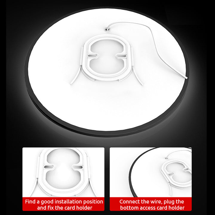 Round flat LED ceiling light - modern for living rooms and bedrooms