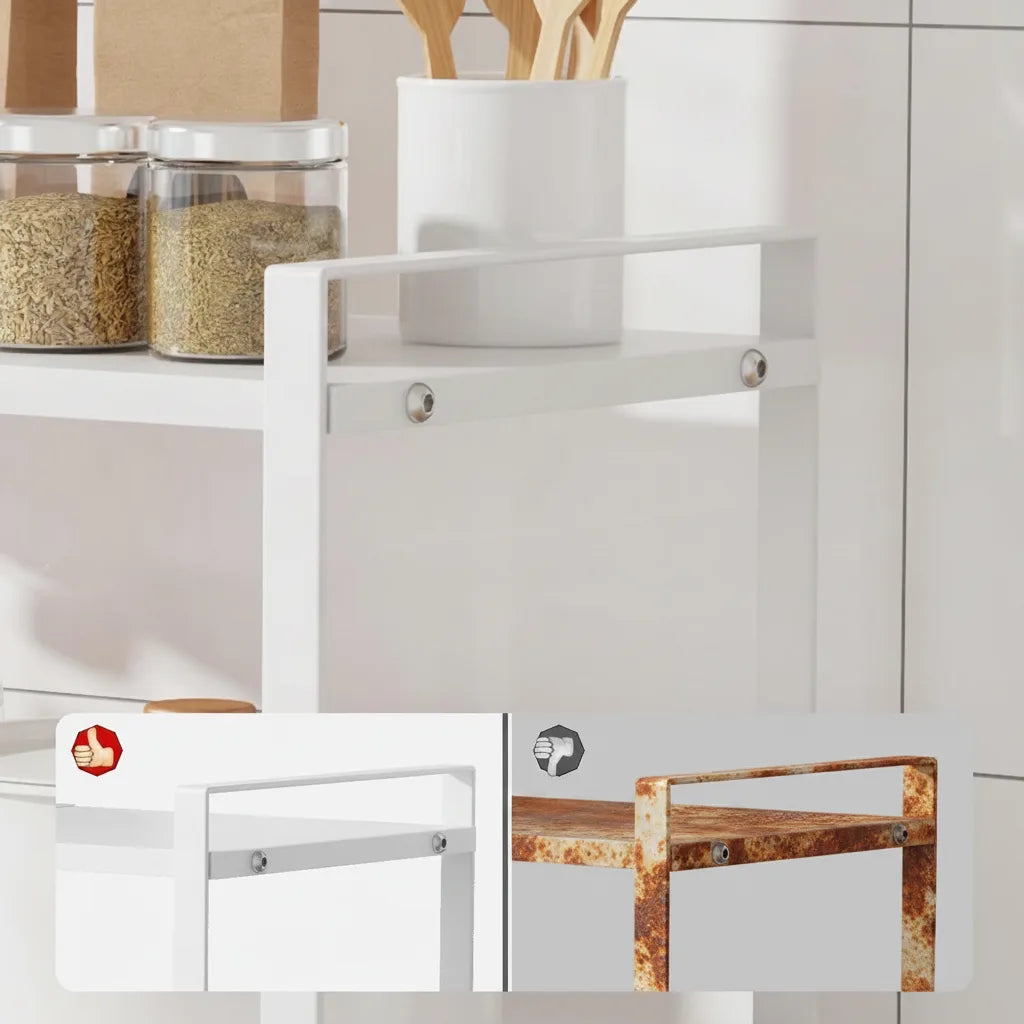 Küchen-Organizer aus Metall – Regal für Gewürze und Gläser