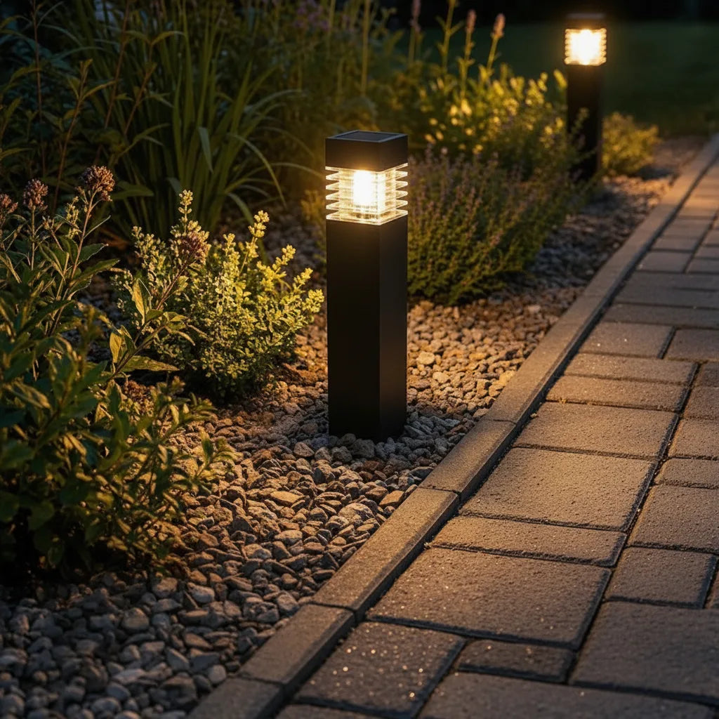 Solar LED Gartenleuchte – kabellos, automatisch, wetterfest