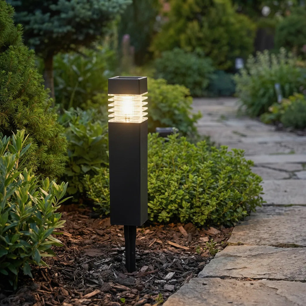 Solar LED Gartenleuchte – kabellos, automatisch, wetterfest