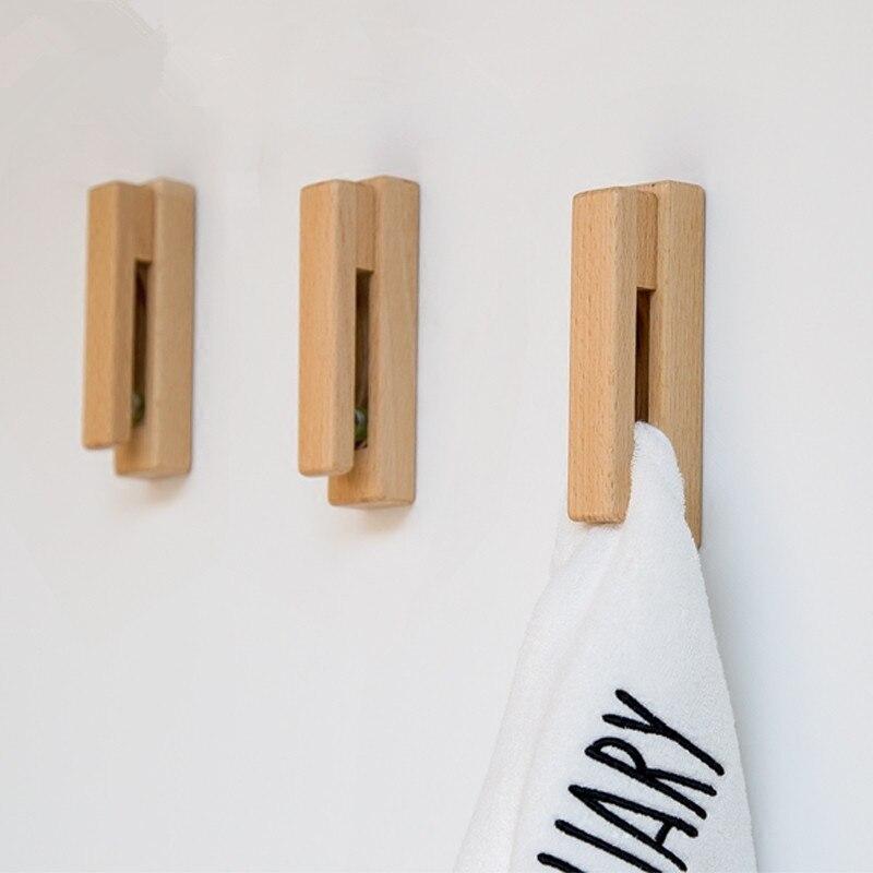 Wooden Towel Rail Without Drilling – Minimalist for Bathroom and Kitchen