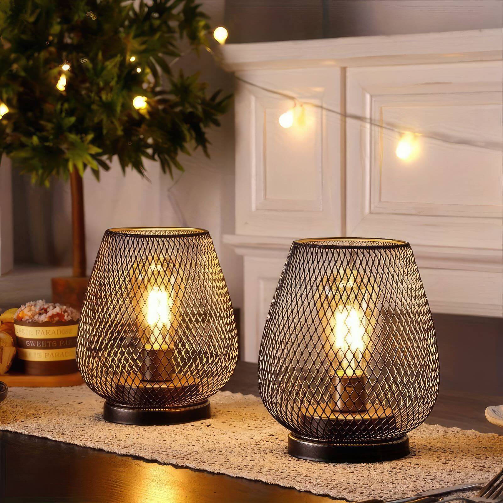 Kabellose LED-Laterne mit warmweißem Licht – für innen und außen