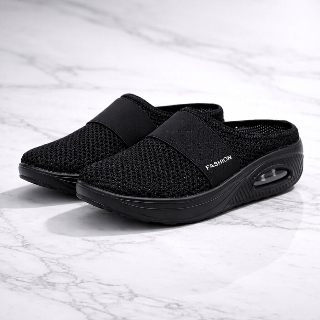 Slip-on Hausschuhe mit Luftsohle – leicht & atmungsaktiv