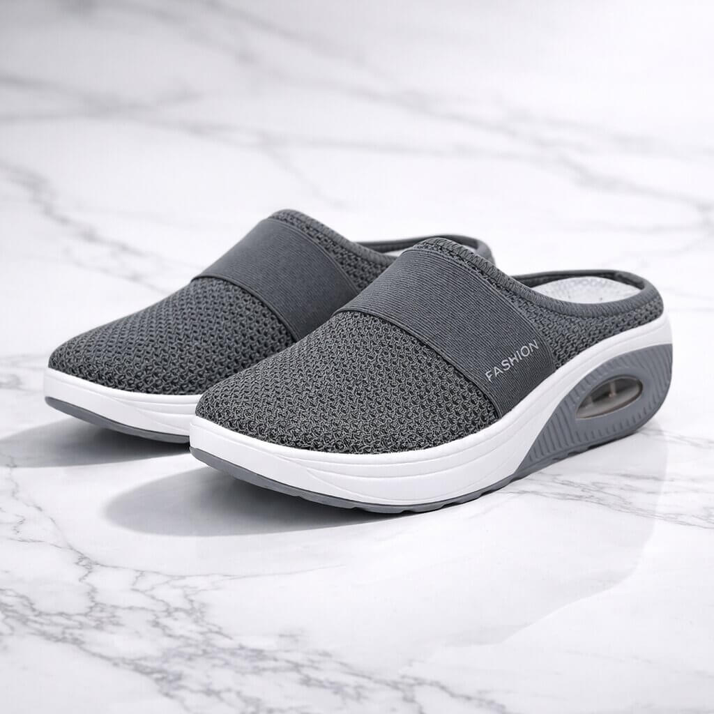 Slip-on Hausschuhe mit Luftsohle – leicht & atmungsaktiv