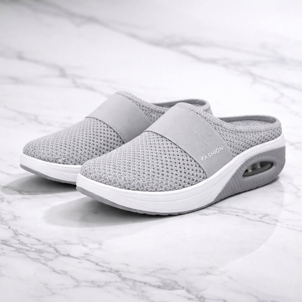 Slip-on Hausschuhe mit Luftsohle – leicht & atmungsaktiv