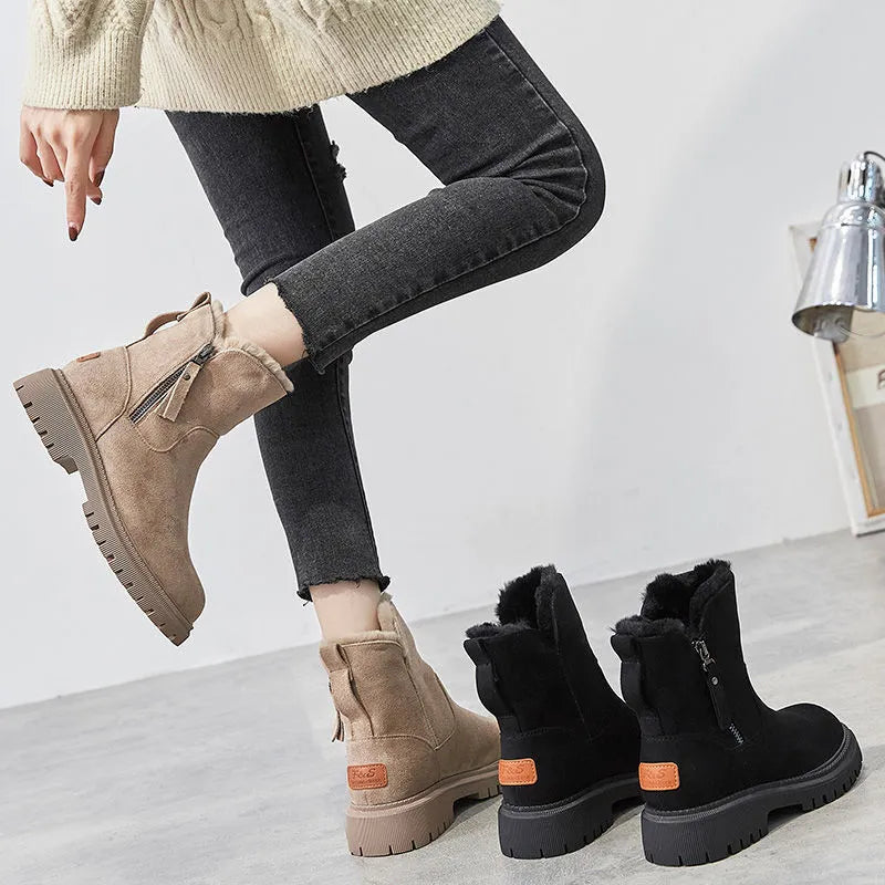 Orthopädische Winterstiefel mit Fußgewölbestütze für Damen