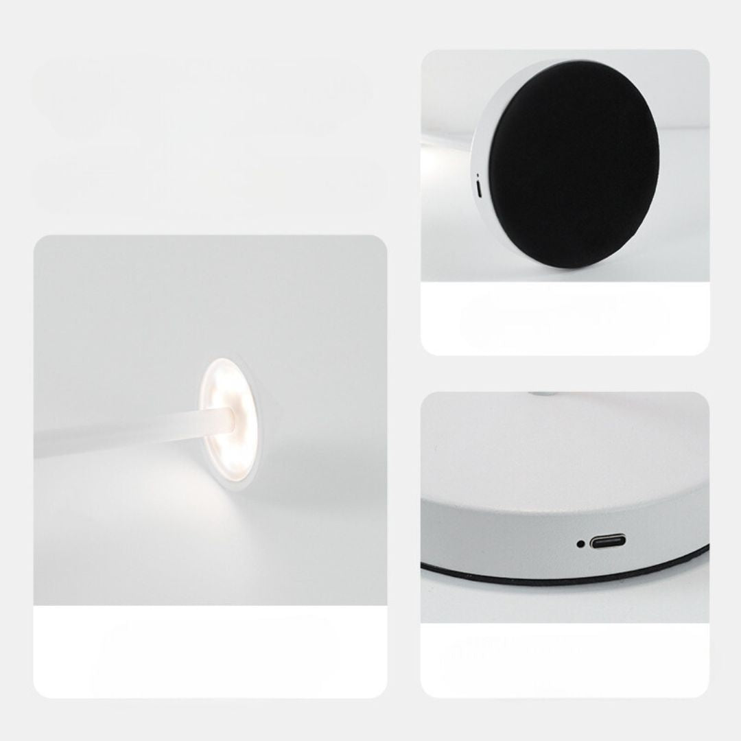 Dimmable cordless LED table lamp - flexible and rechargeable