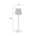 Wireless LED table lamp with rechargeable battery - dimmable and flexible