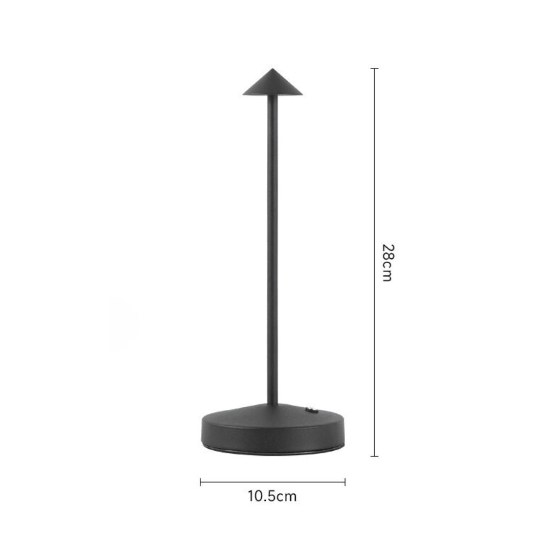 Dimmable cordless LED table lamp - flexible and rechargeable