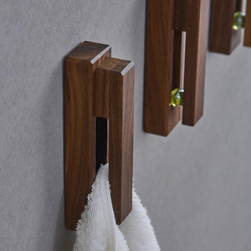 Wooden Towel Rail Without Drilling – Minimalist for Bathroom and Kitchen