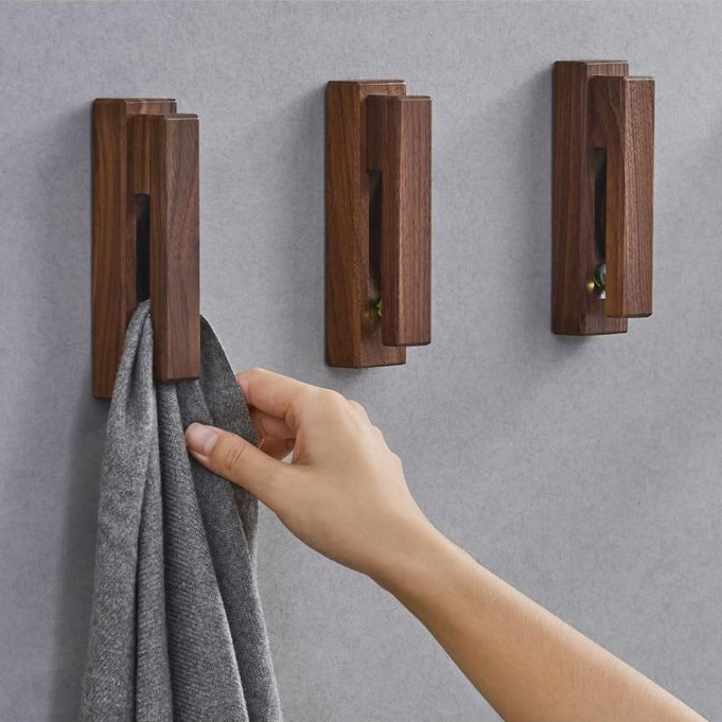 Wooden Towel Rail Without Drilling – Minimalist for Bathroom and Kitchen