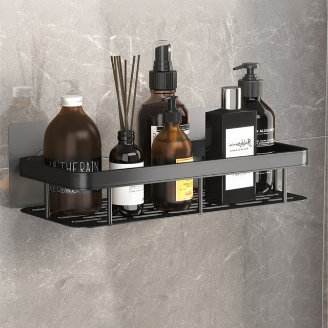 Bathroom Shelf Without Drilling – Suction Cups for Wall and Shower