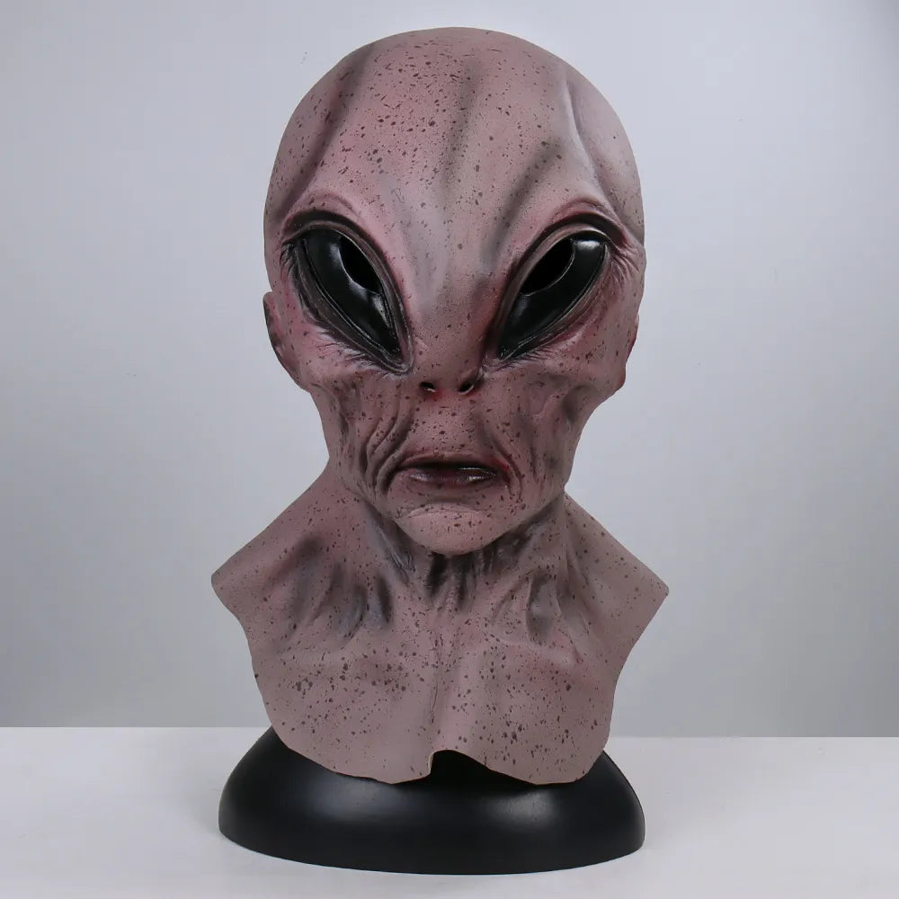 Alien Maske aus Latex für Halloween Cosplay und Horror Kostüm