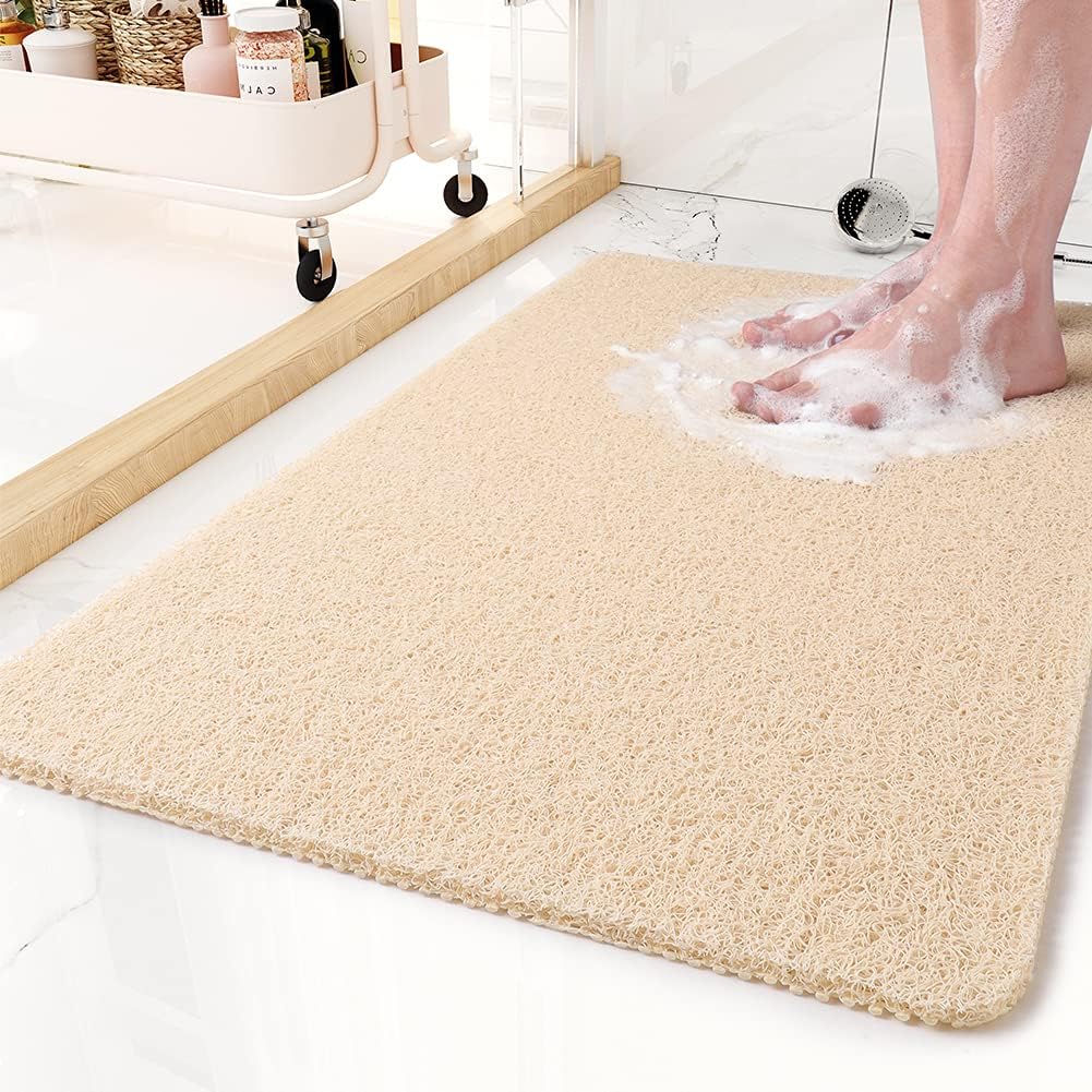 Rutschfeste Duschmatte mit Wasserdurchlauf für Dusche und Wanne