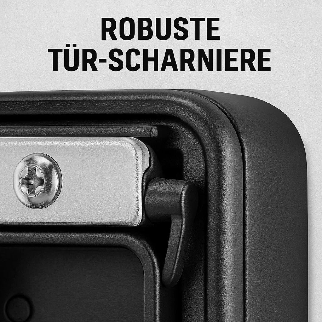Schlüsselsafe mit Zahlenkombination – wetterfest & wandmontiert