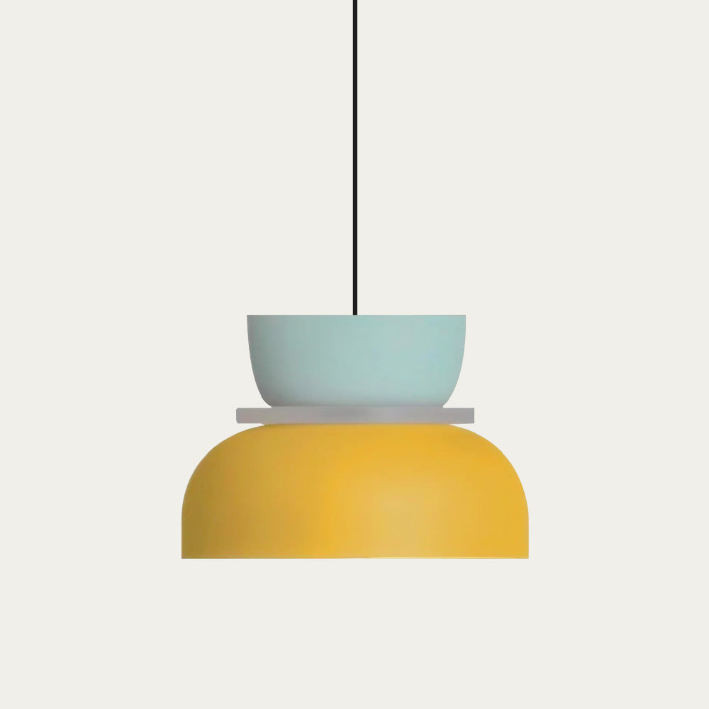 Nordische Pendelleuchte mit Farbblock-Design für moderne Räume