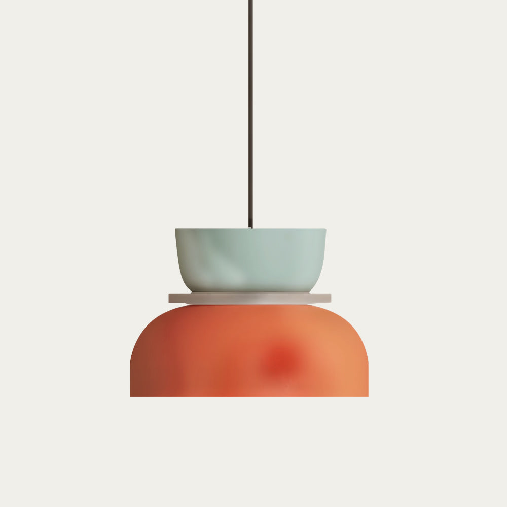 Nordische Pendelleuchte mit Farbblock-Design für moderne Räume