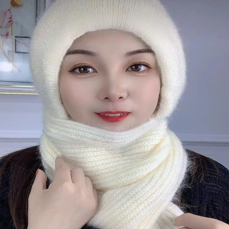 Winter-Set Schal und Mütze aus Polyester für kalte Tage