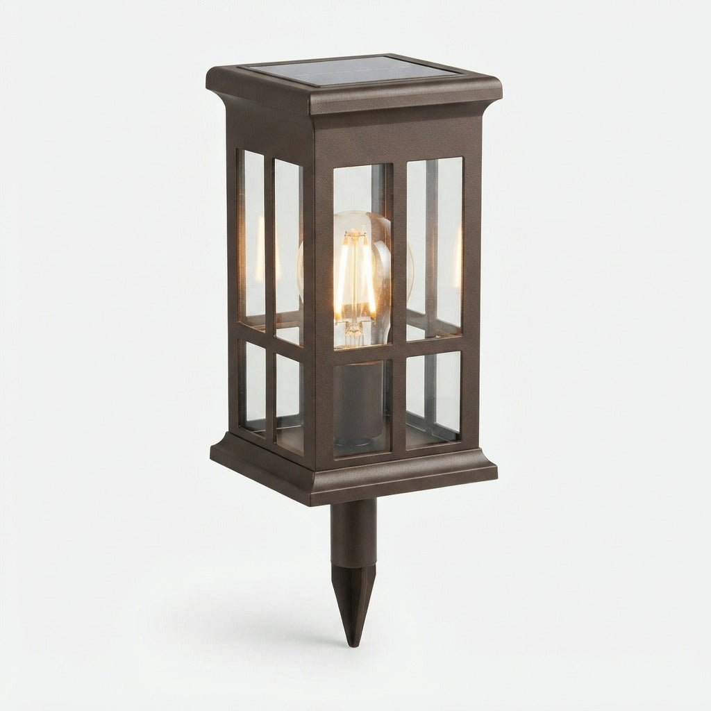 Garden Light Lantern Design with Filament LED – Set of 2
